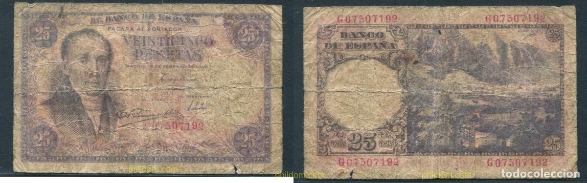 Spanish Banknotes: 11415 ESPA&Ntilde;A 1946 SPAIN 25 PESETAS 1946 FLOREZ ESTRADA