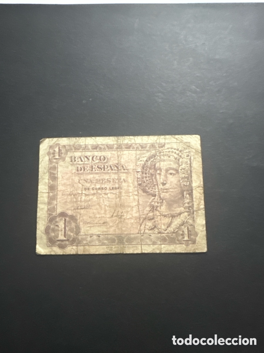 Billets espagnols: Billete de Espa&ntilde;a 1 peseta a&ntilde;o 1948