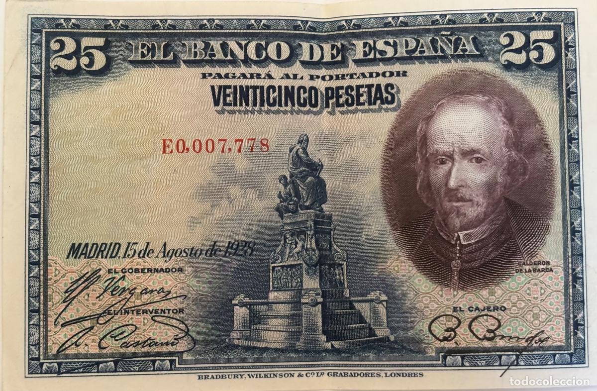 Billetes espa&ntilde;oles: BILLETE de 25 Pesetas 1928 - Foto 1
