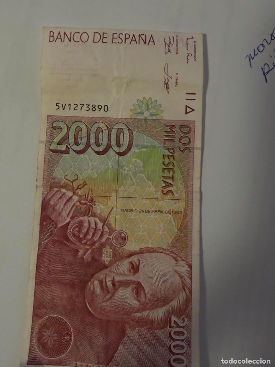 Billetes espa&ntilde;oles: ESPA&Ntilde;A BILLETE DE 2000 PESETAS 1992 &ndash; SIN SERIE &ndash; BILLETE &ndash; MUY BUEN ESTADO