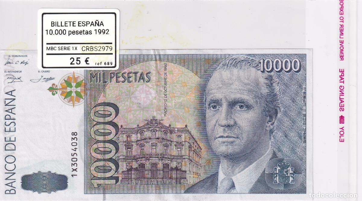 Spanische Banknoten: CRBS2979 BILLETE ESPA&Ntilde;A 10000 PESETAS 1992 MBC SERIE 1X
