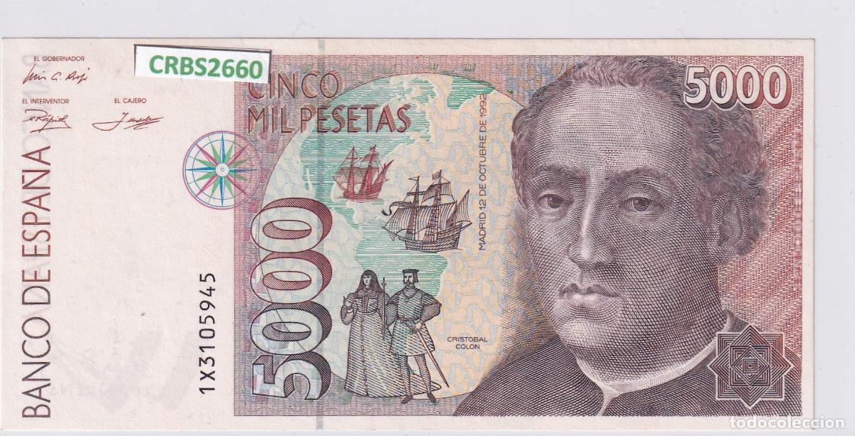 Spanische Banknoten: CRBS2660 BILLETE ESPA&Ntilde;A 5000 PESETAS 1992 SERIE 1X SIN CIRCULAR