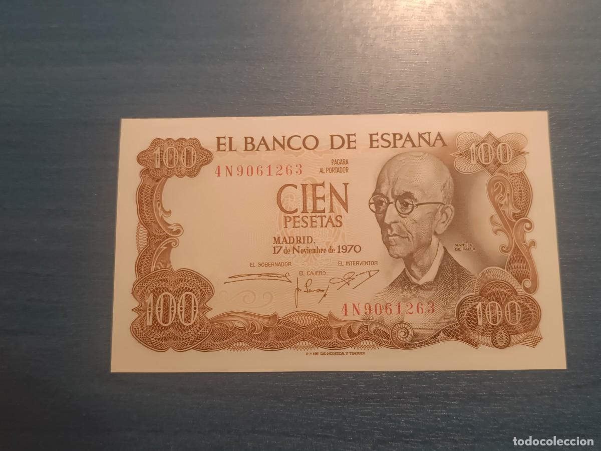 Spanish Banknotes: Billete de 100 pesetas. Manuel de Falla. Noviembre 1970 (sin circular)