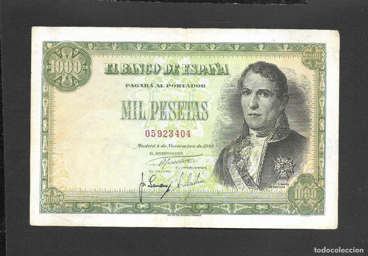 Spanish Banknotes: 1000 PESETAS 1949 SIN SERIE MBC+