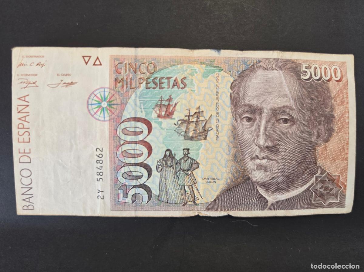 Billetes espa&ntilde;oles: 4 billetes espa&ntilde;oles. 10000 y 5000 - Foto 3