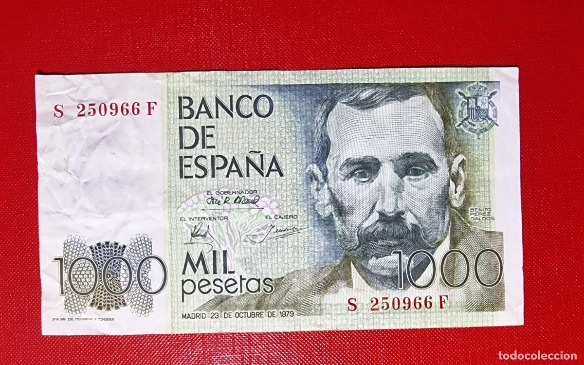 Billetes espa&ntilde;oles: MUY RARA ULTIMA SERIE S-F MUY BUEN EJEMPL |SOLO ACEPTO PAYPAL| BILLETE 1000 PESETAS 1979 LEER DESCRI