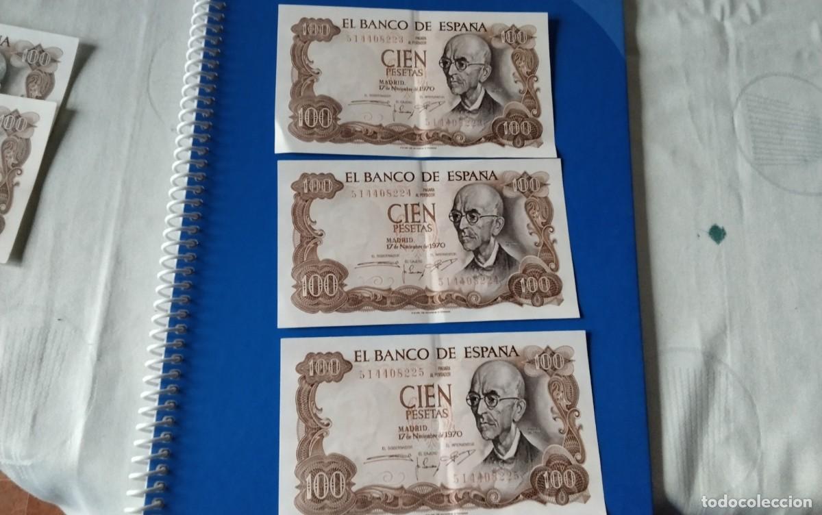 Billetes espa&ntilde;oles: TRES BILLETES DE 100 PTS A&Ntilde;O 1970 SIN CIRCULAR ATENCION CORRELATIVOS , BUEN ESTADO