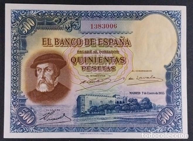 Billetes espa&ntilde;oles: 500 PESETAS 1935 HERN&Aacute;N CORT&Eacute;S SC-