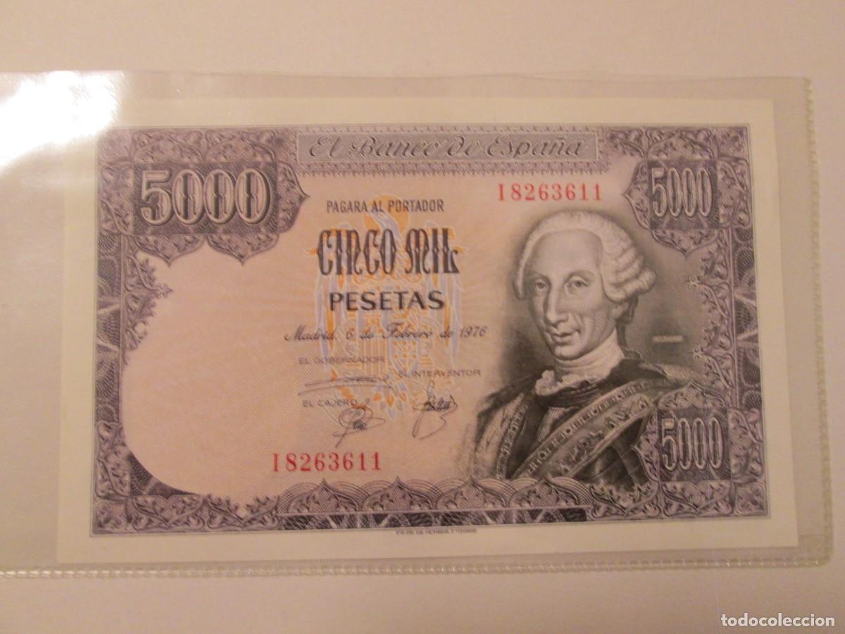 Billetes espa&ntilde;oles: 5000 PESETAS 1976 PLANCHA - Foto 1