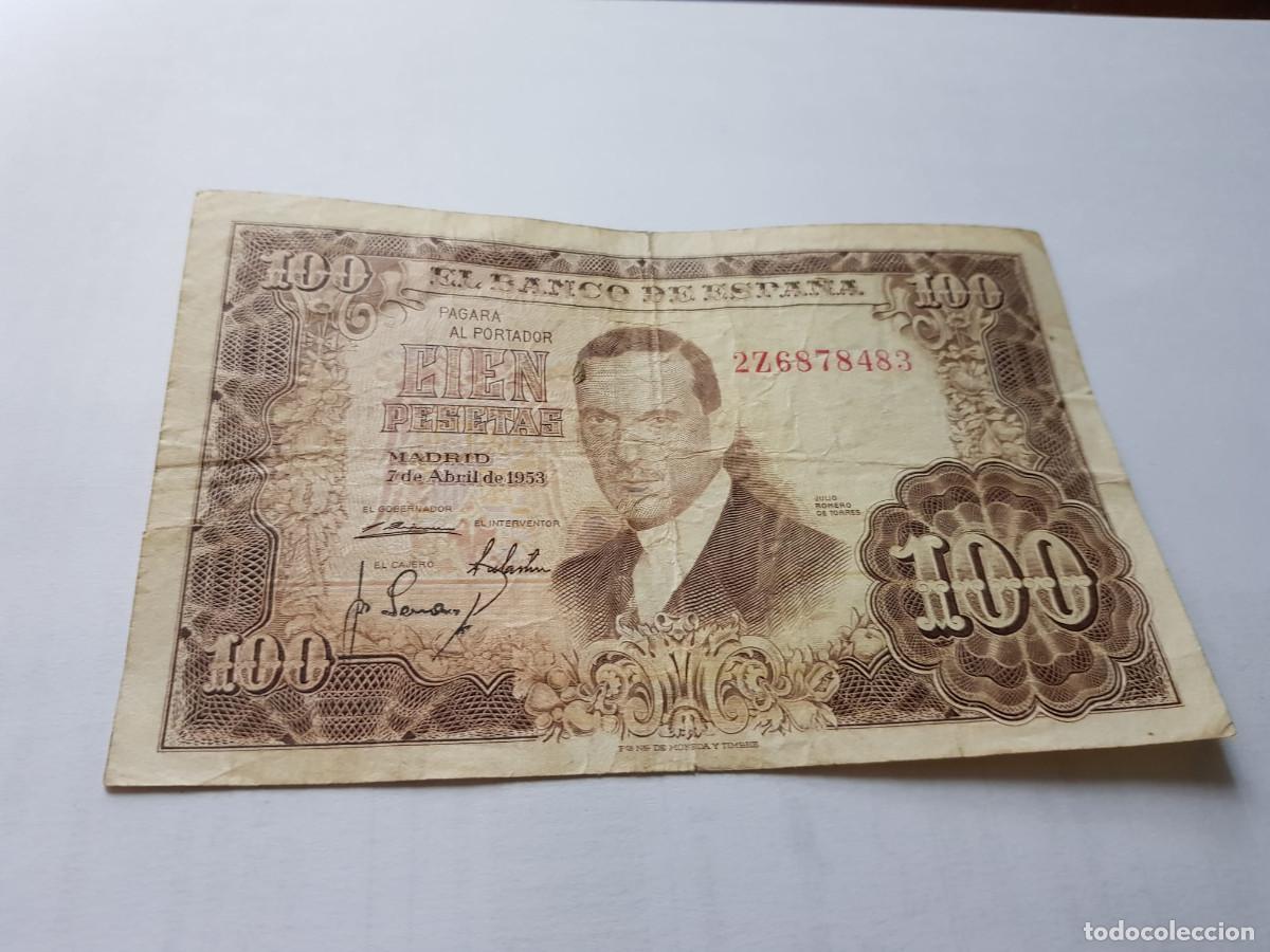 Billetes espa&ntilde;oles: ESPA&Ntilde;A-100 PESETAS-7 DE ABRIL DE 1953