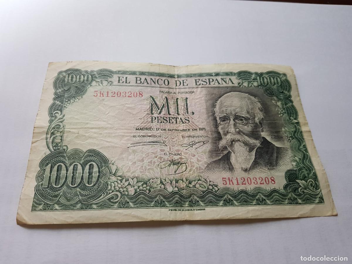Billetes espa&ntilde;oles: ESPA&Ntilde;A-1000 PESETAS-17 DE SEPTIEMBRE DE 1971