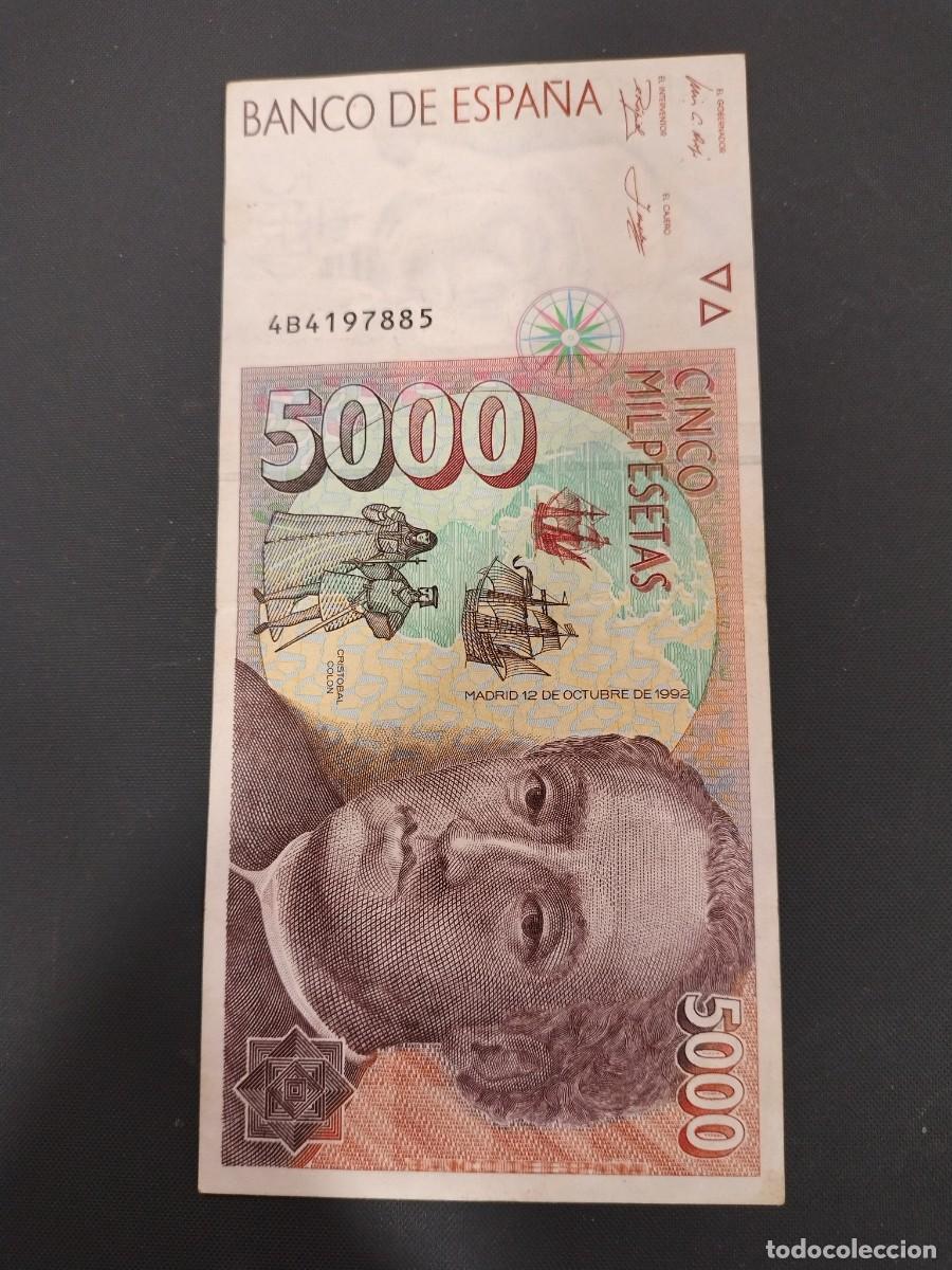 Billetes espa&ntilde;oles: No77-BILLETE 5000 PESETAS 1992 CRISTOBAL COLON
