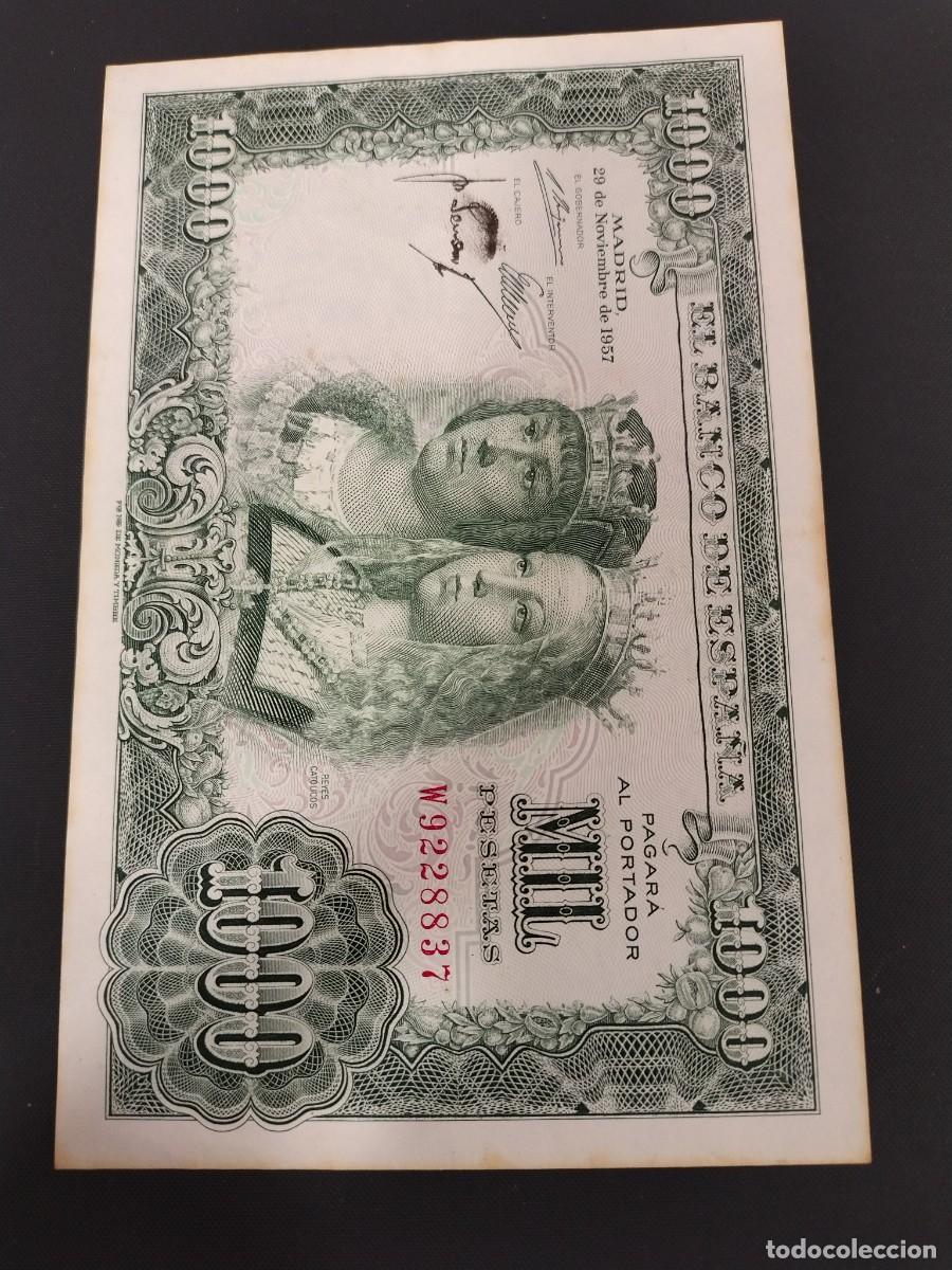 Billetes espa&ntilde;oles: No78-ERROR IMPRENTA 1000 PESETAS 1957 REYES CATOLICOS