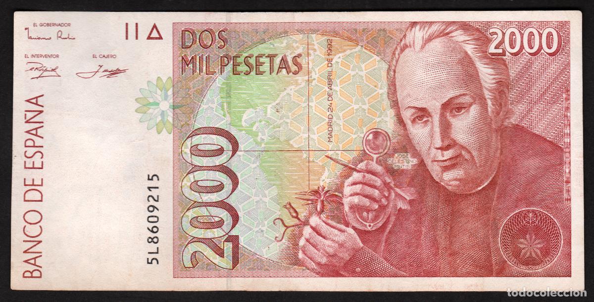 Billetes espa&ntilde;oles: ESPA&Ntilde;A. 2000 pesetas 1992.