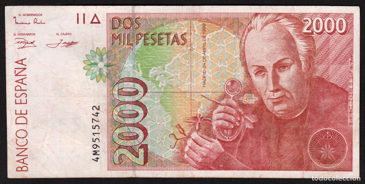 Billetes espa&ntilde;oles: ESPA&Ntilde;A. 2000 pesetas 1992. - Foto 1