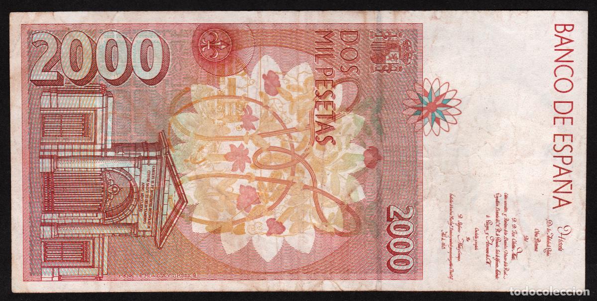 Billetes espa&ntilde;oles: ESPA&Ntilde;A. 2000 pesetas 1992. - Foto 2