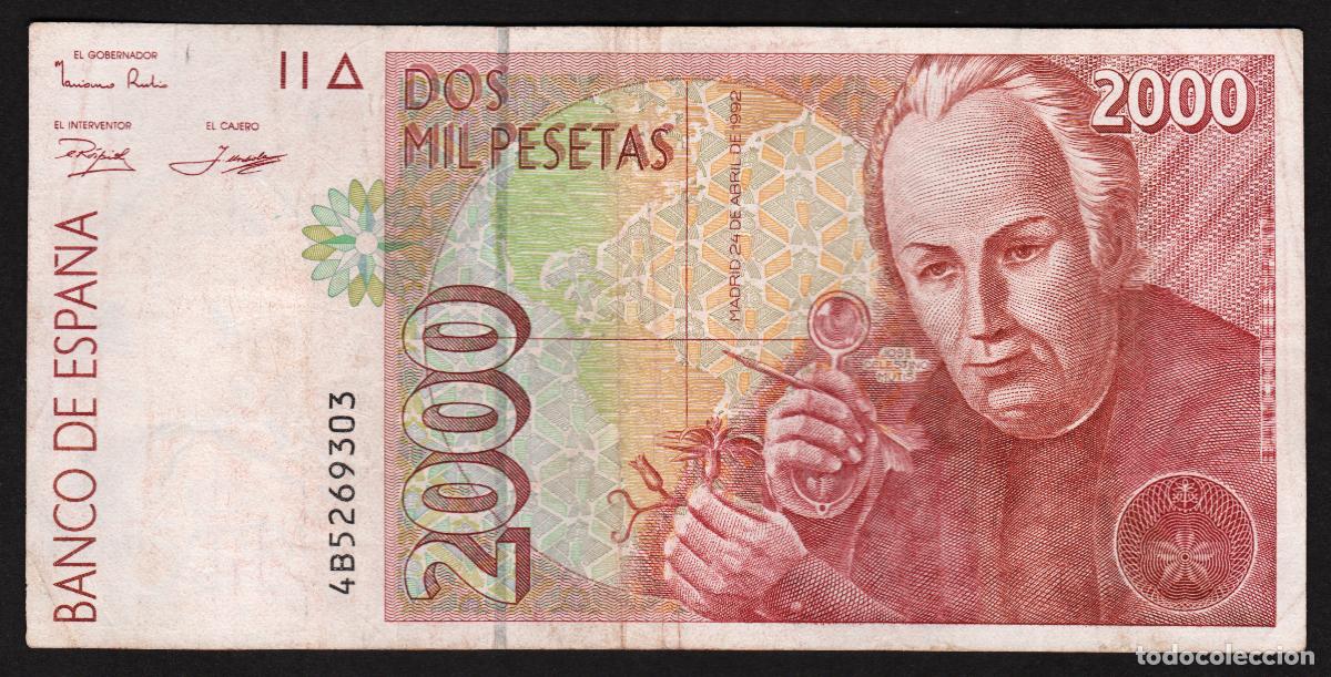 Billetes espa&ntilde;oles: ESPA&Ntilde;A. 2000 pesetas 1992.