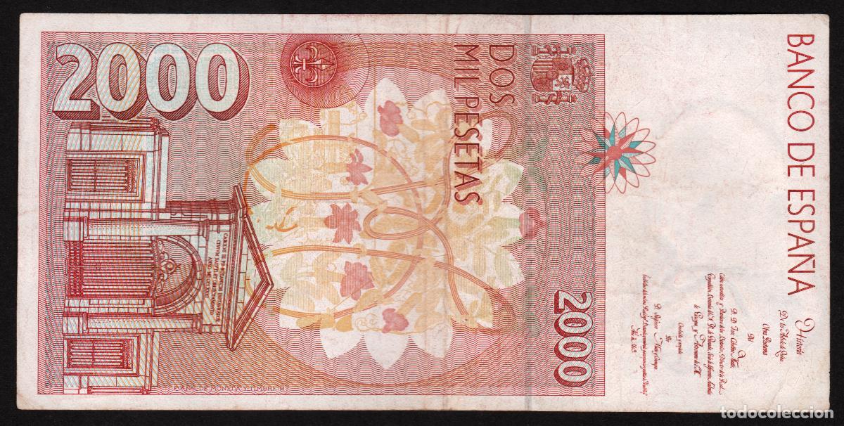 Billetes espa&ntilde;oles: ESPA&Ntilde;A. 2000 pesetas 1992. - Foto 2