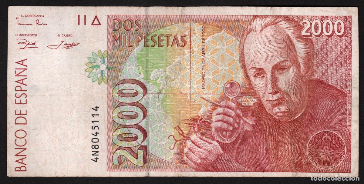 Billetes espa&ntilde;oles: ESPA&Ntilde;A. 2000 pesetas 1992.