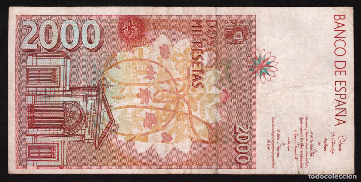 Billetes espa&ntilde;oles: ESPA&Ntilde;A. 2000 pesetas 1992. - Foto 2