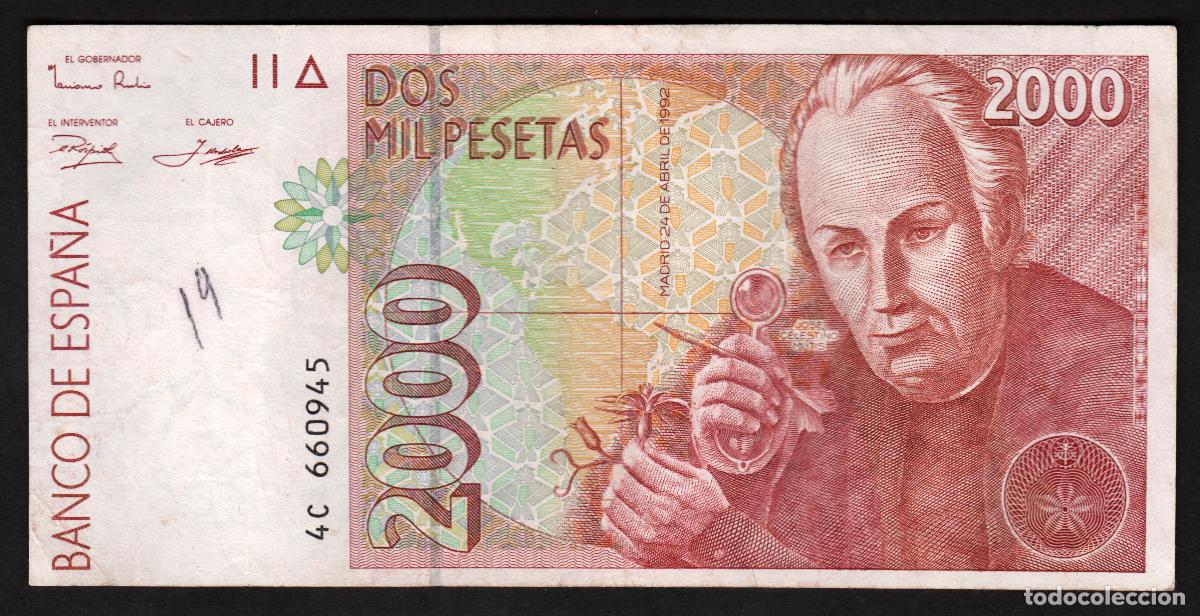 Billetes espa&ntilde;oles: ESPA&Ntilde;A. 2000 pesetas 1992. - Foto 1