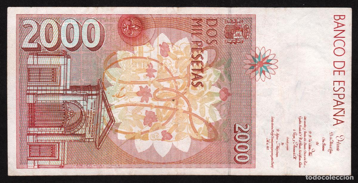 Billetes espa&ntilde;oles: ESPA&Ntilde;A. 2000 pesetas 1992. - Foto 2