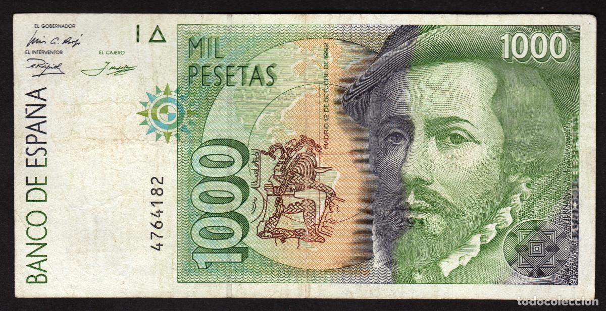 Billetes espa&ntilde;oles: ESPA&Ntilde;A. 1000 pesetas 1992. SIN SERIE.
