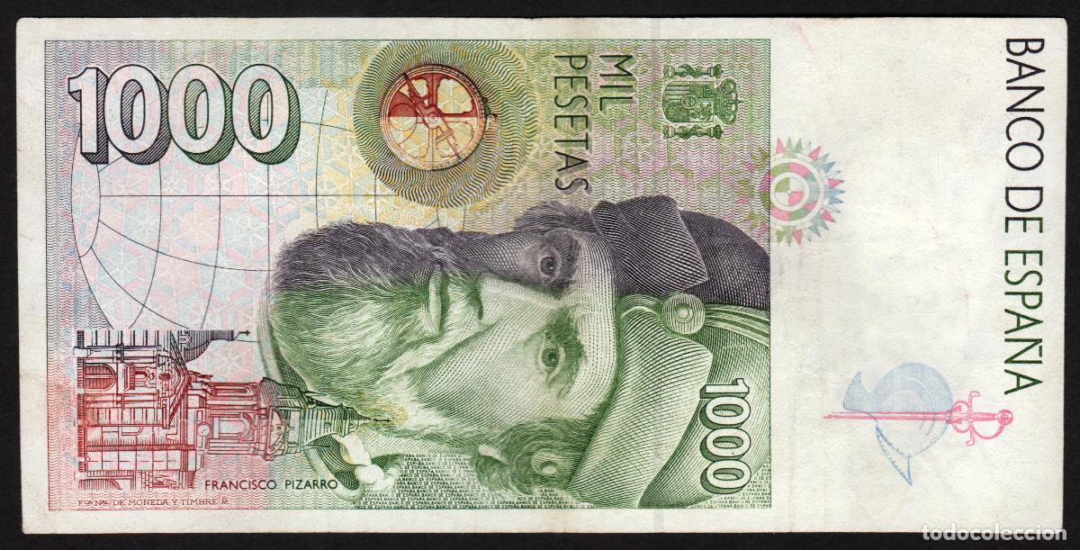 Billetes espa&ntilde;oles: ESPA&Ntilde;A. 1000 pesetas 1992. - Foto 2