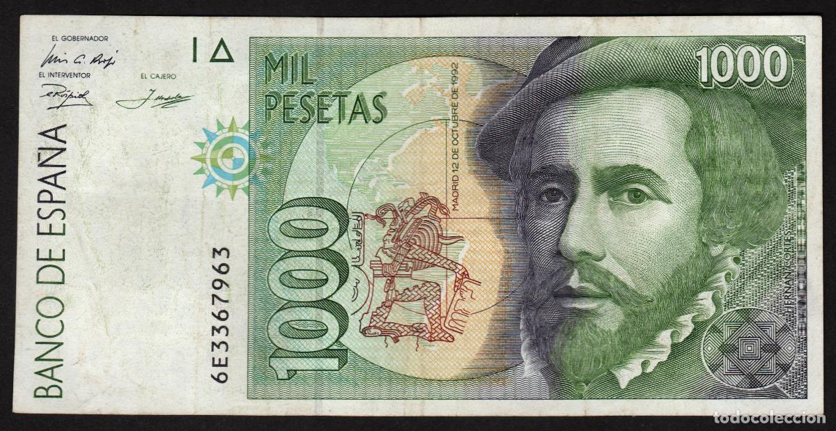 Billetes espa&ntilde;oles: ESPA&Ntilde;A. 1000 pesetas 1992. - Foto 1