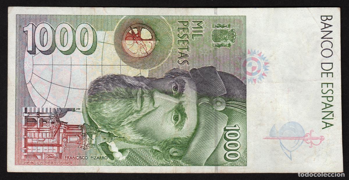 Billetes espa&ntilde;oles: ESPA&Ntilde;A. 1000 pesetas 1992. - Foto 2