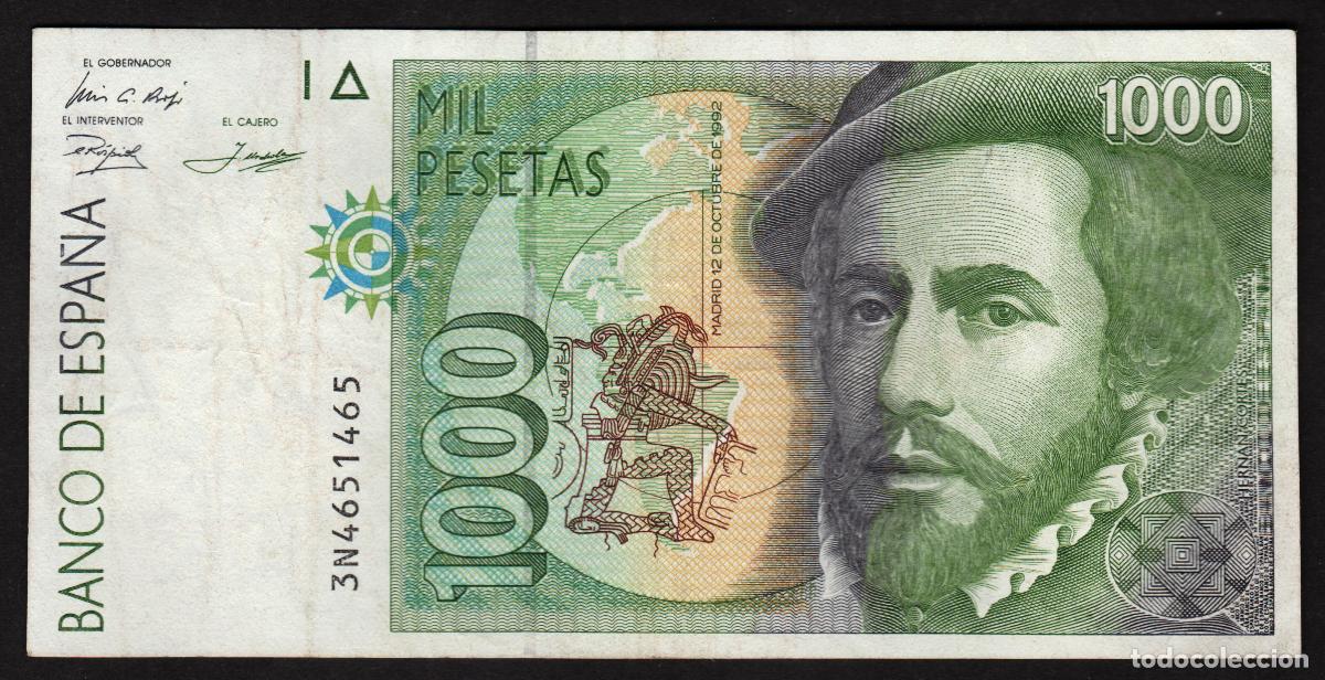 Billetes espa&ntilde;oles: ESPA&Ntilde;A. 1000 pesetas 1992.