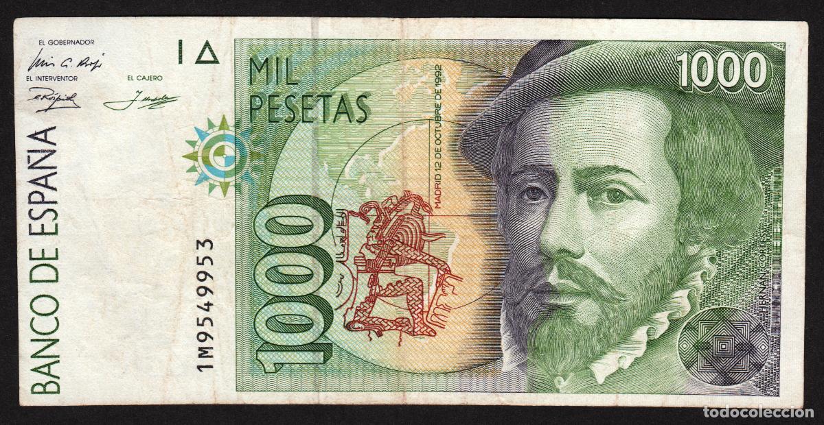 Billetes espa&ntilde;oles: ESPA&Ntilde;A. 1000 pesetas 1992.