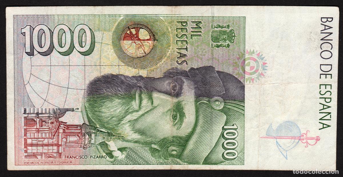 Billetes espa&ntilde;oles: ESPA&Ntilde;A. 1000 pesetas 1992. - Foto 2