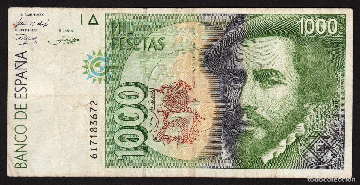 Billetes espa&ntilde;oles: ESPA&Ntilde;A. 1000 pesetas 1992.