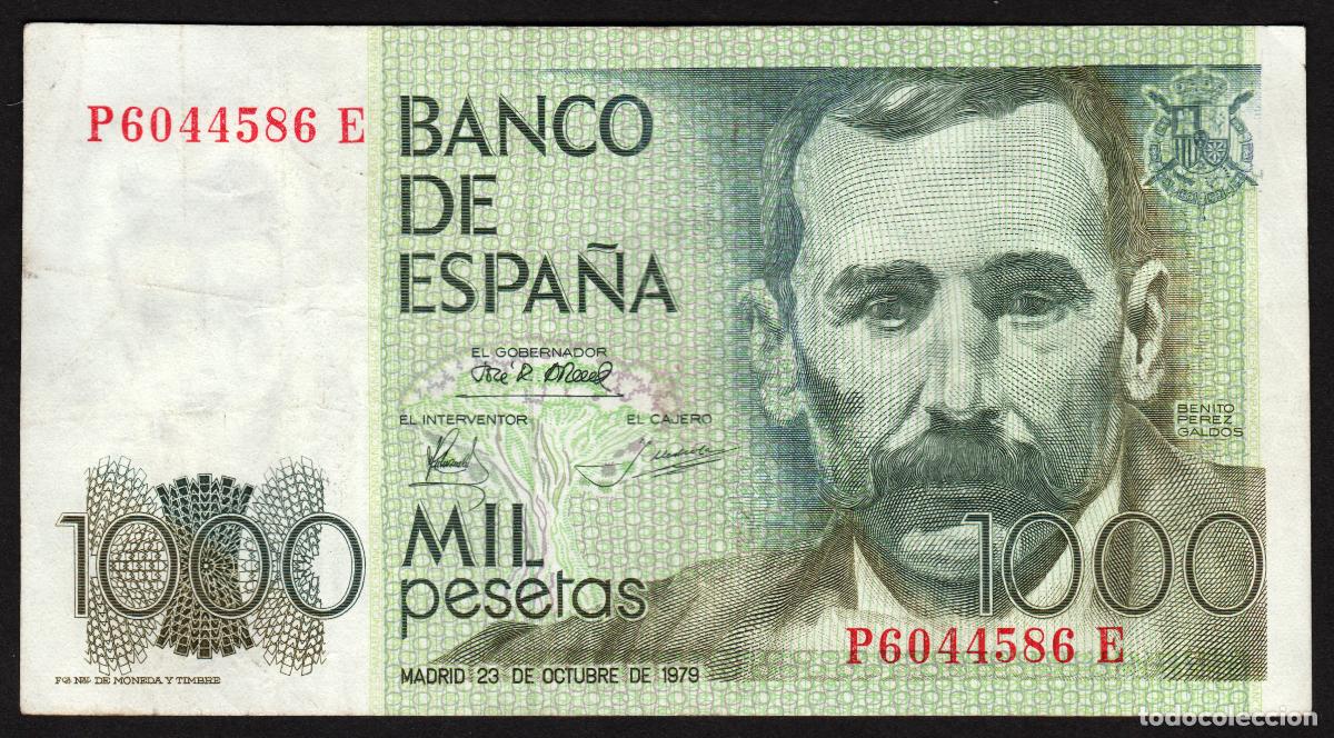 Billetes espa&ntilde;oles: ESPA&Ntilde;A. 1000 pesetas 1979. Benito Perez Galdos.