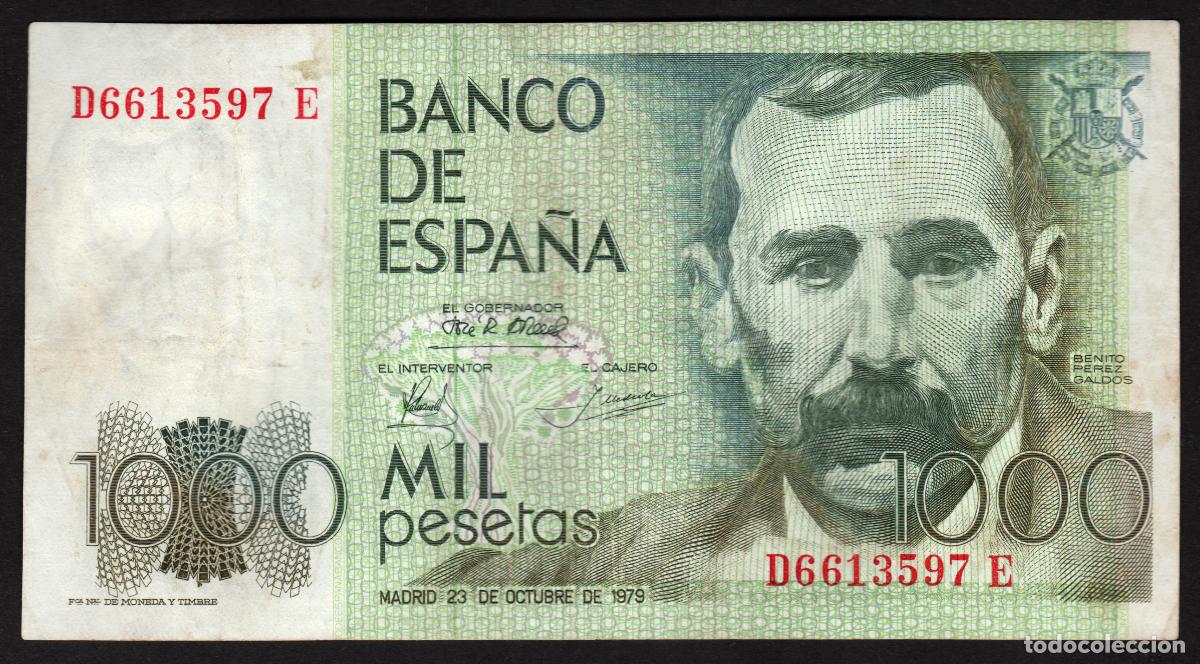 Billetes espa&ntilde;oles: ESPA&Ntilde;A. 1000 pesetas 1979. Benito Perez Galdos.