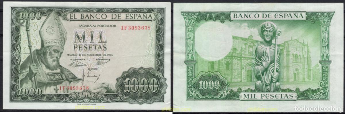 Billetes espa&ntilde;oles: 8460 ESPA&Ntilde;A 1965 1000 pesetas 19 de noviembre 1965 - San Isidoro