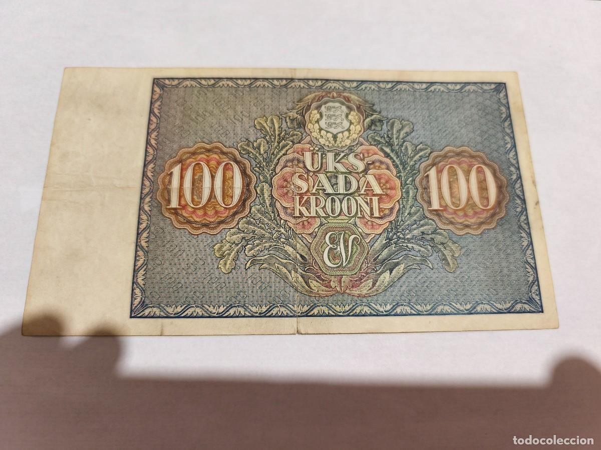 Billetes espa&ntilde;oles: Estonia 100coronas 1935 VF. - Foto 2
