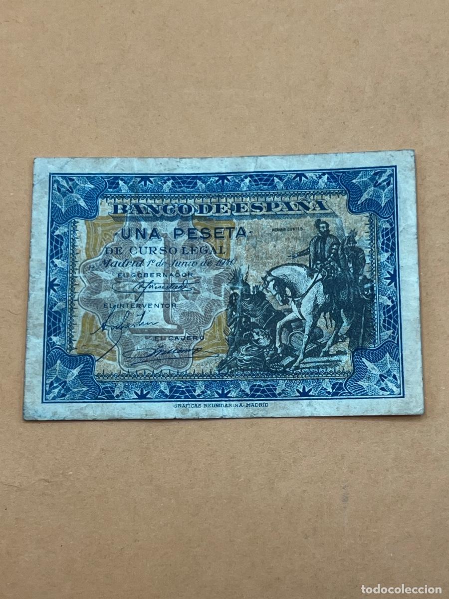 Billetes espa&ntilde;oles: BILLETE 1 PESETA. BANCO DE ESPA&Ntilde;A. MADRID, 1940