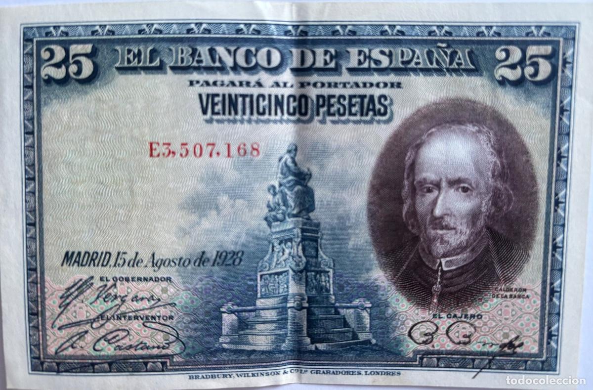 Billetes espa&ntilde;oles: BILLETE de 25 Pesetas 1928