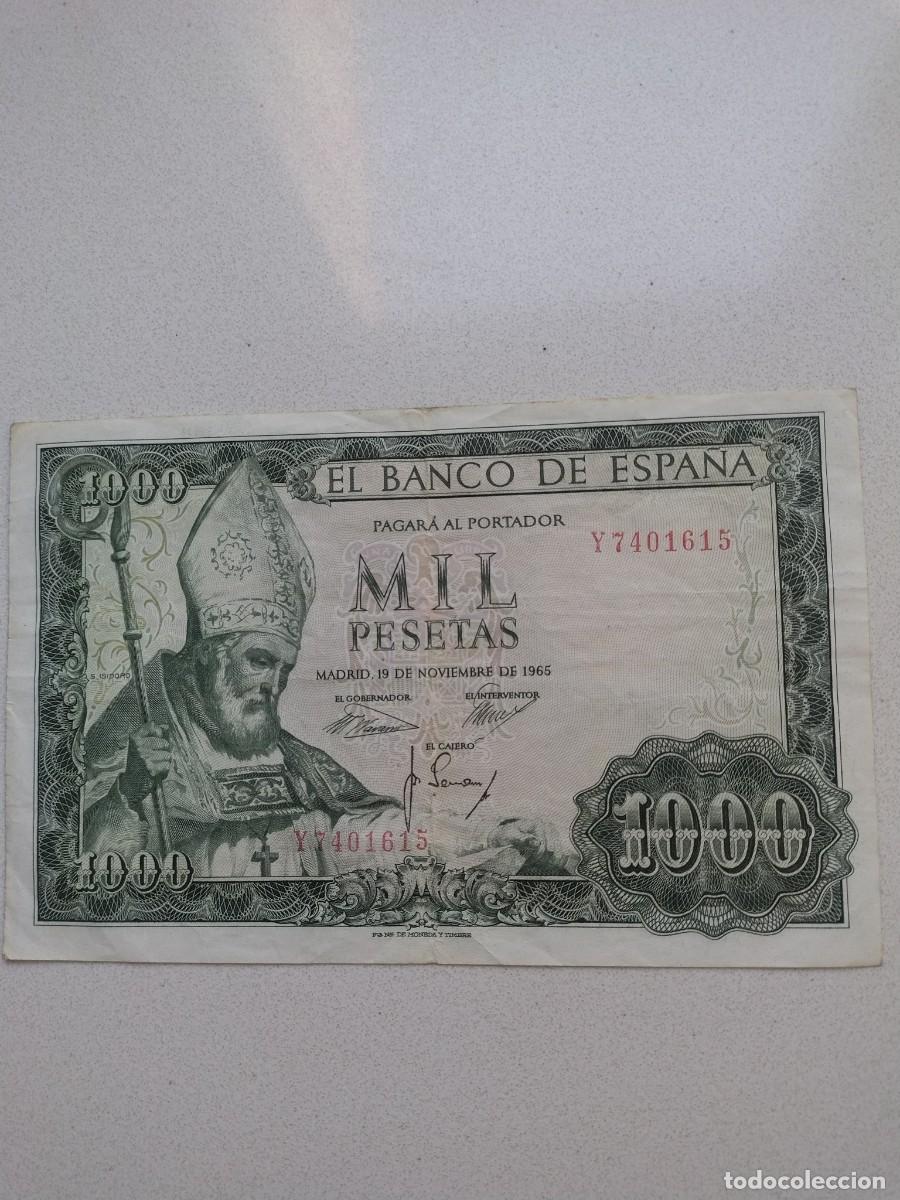 Billetes espa&ntilde;oles: No81-BILLETE 1000 PESETAS 1965