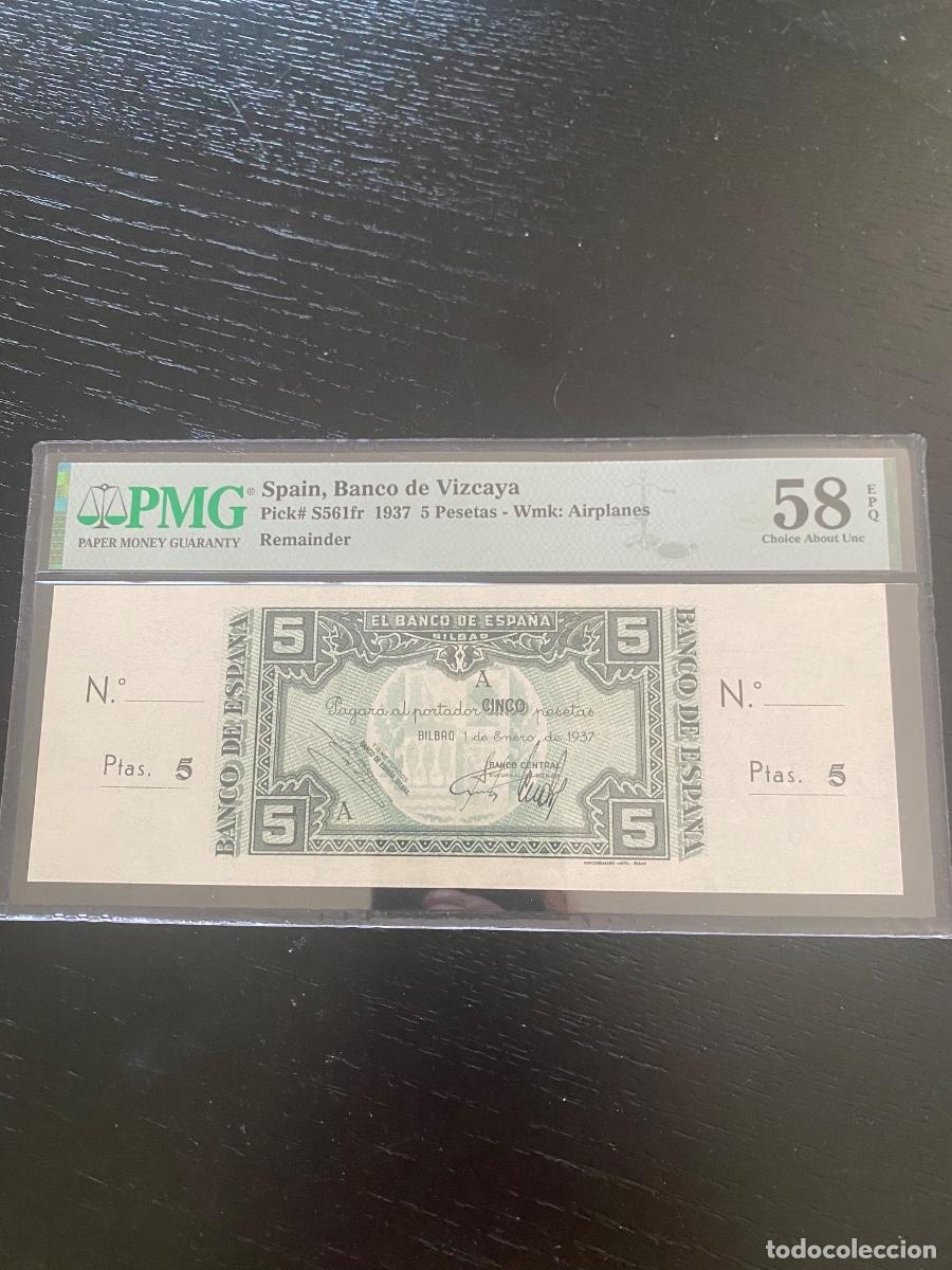 Billetes espa&ntilde;oles: Billete 5 pesetas bilbao - Foto 1