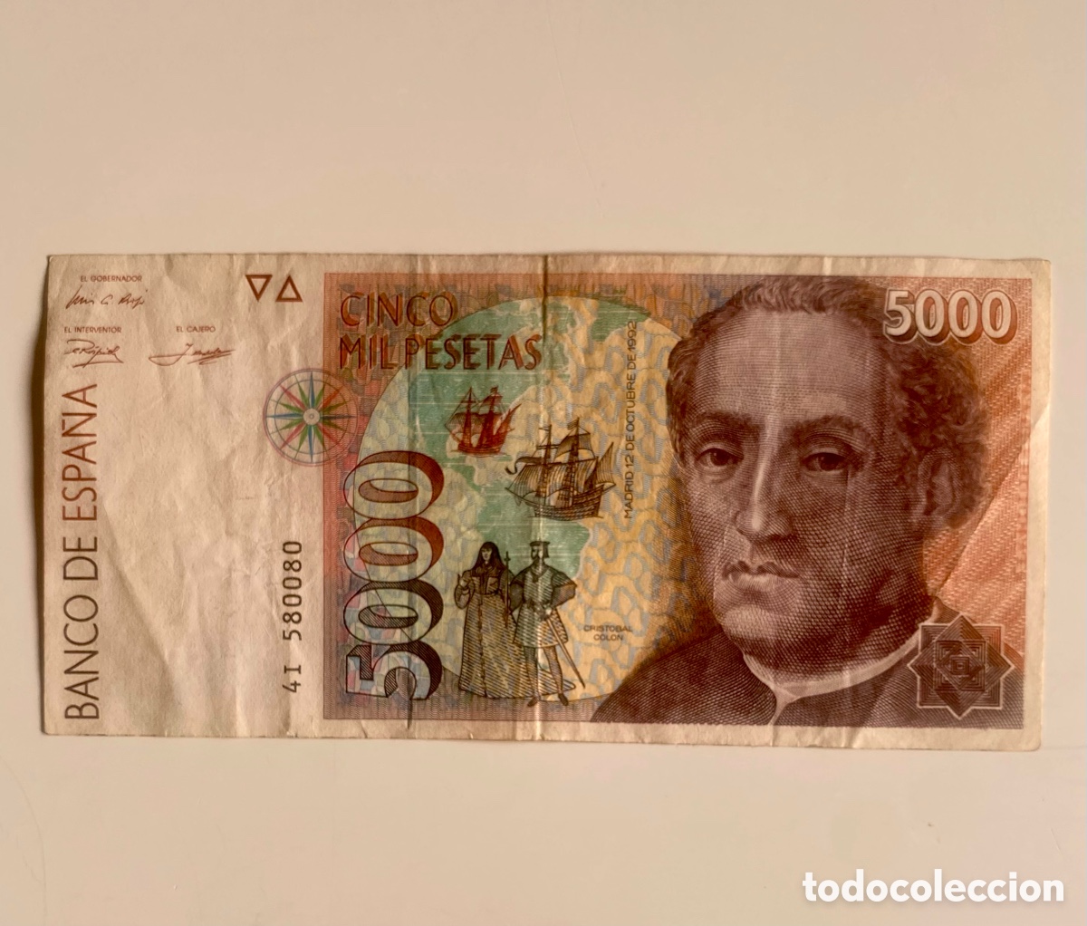 Billetes espa&ntilde;oles: Billete de 5000 pesetas - Foto 1