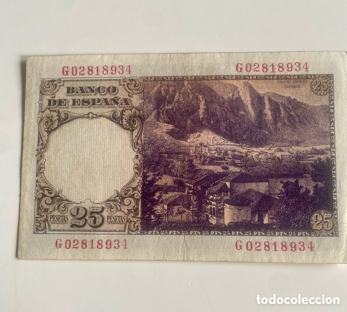 Billetes espa&ntilde;oles: Dos billetes de 25 pesetas a&ntilde;o 1946
