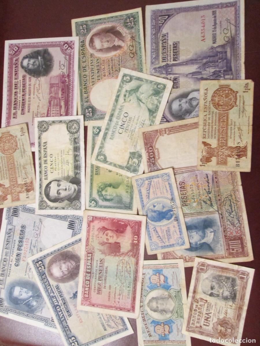 Billetes espa&ntilde;oles: LOTE DE 15 BILLETES ESPA&Ntilde;OLES VARIADOS