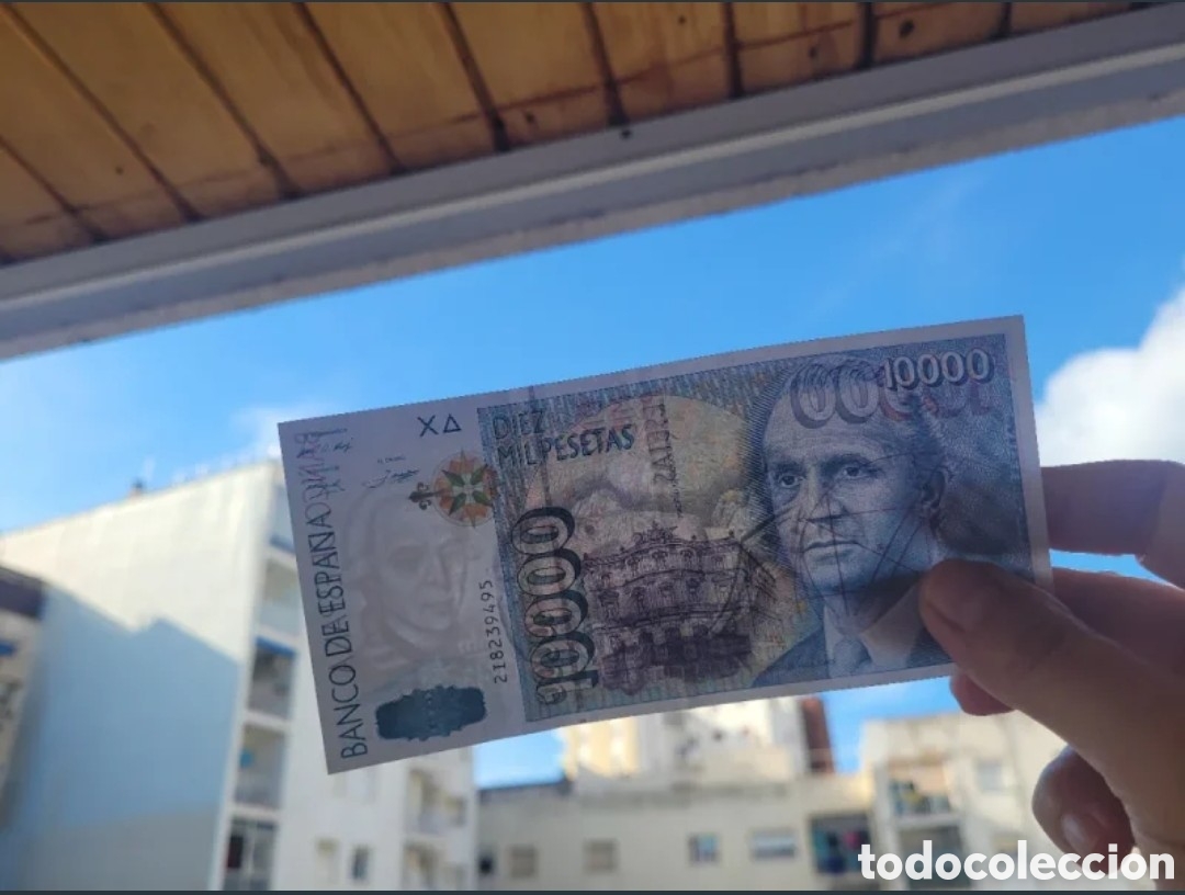Billetes espa&ntilde;oles: Billete de 10.000 pesetas