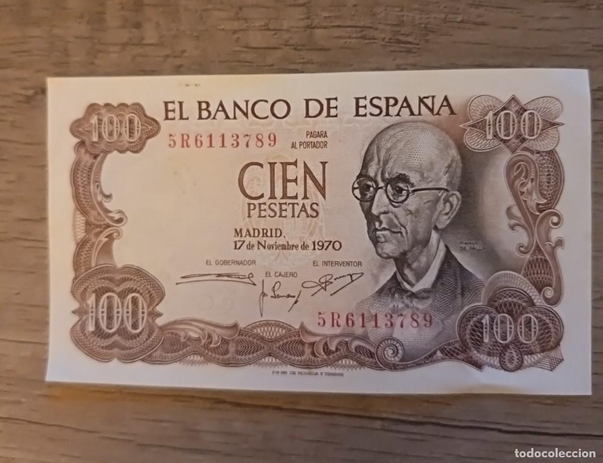 Billetes espa&ntilde;oles: Billete de 100 pesetas emitido en 1970