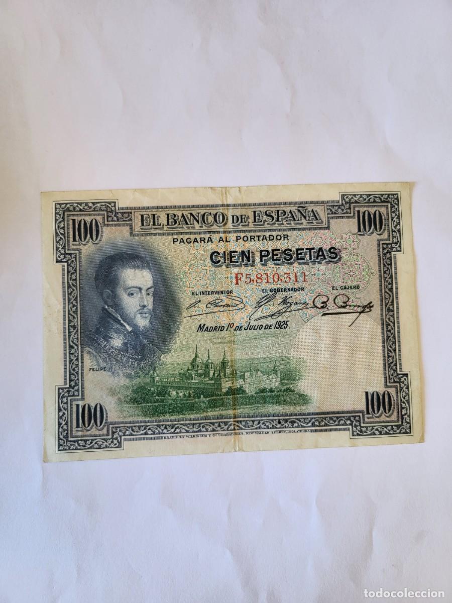 Billetes espa&ntilde;oles: Billete 100 Pesetas 1925 Banco de Espa&ntilde;a