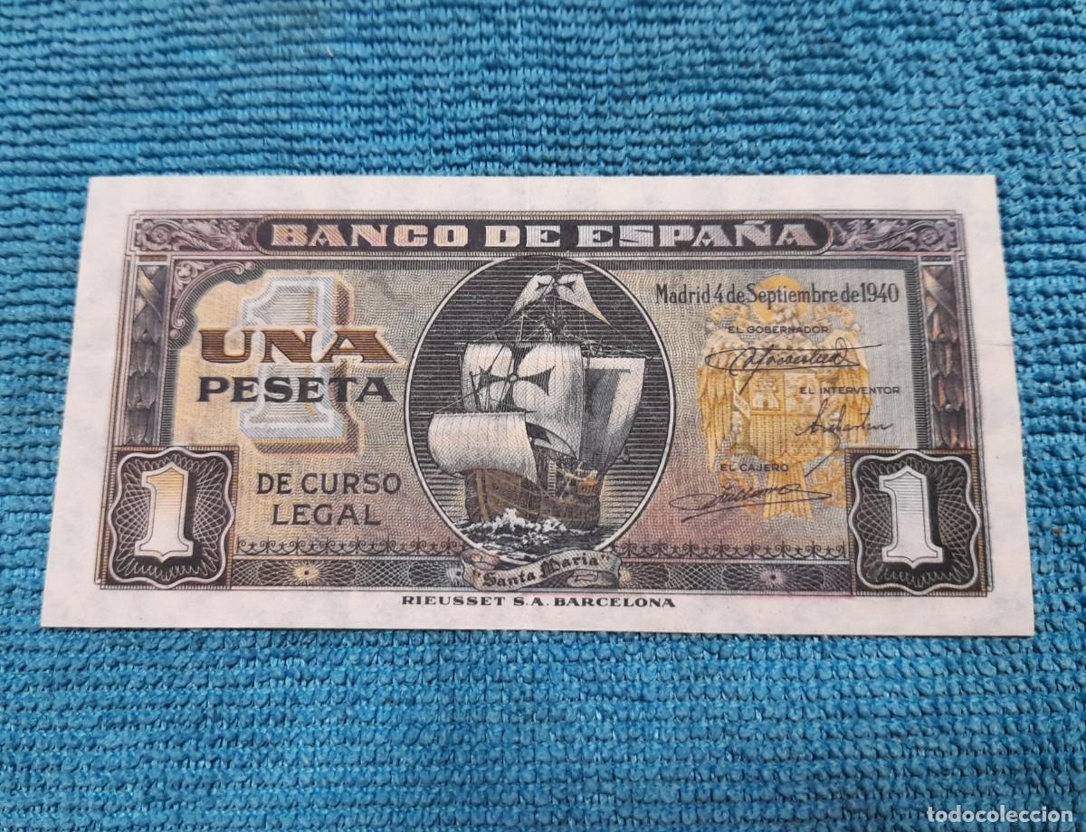 Billetes espa&ntilde;oles: Billete de 1 Peseta 1940 SC