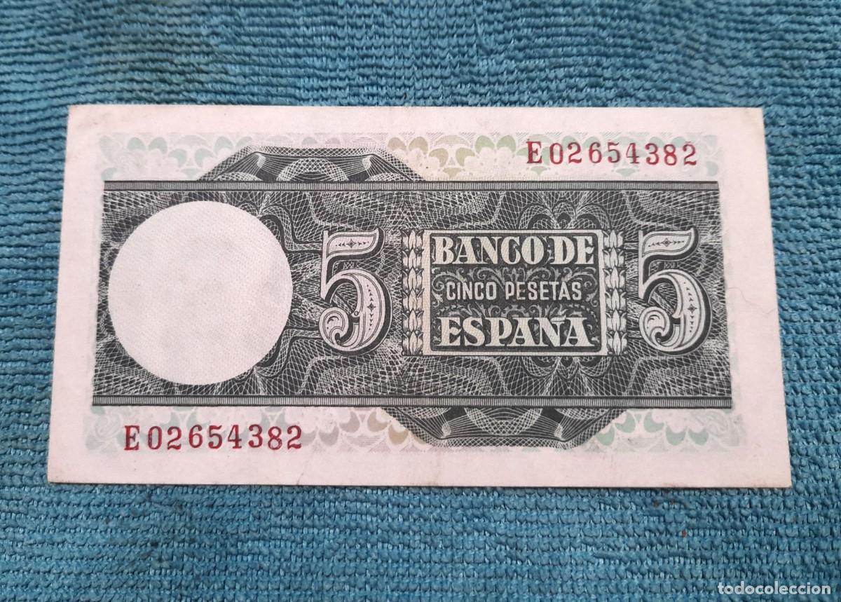 Billetes espa&ntilde;oles: Billete de 5 Pesetas 1948 SC - Foto 2